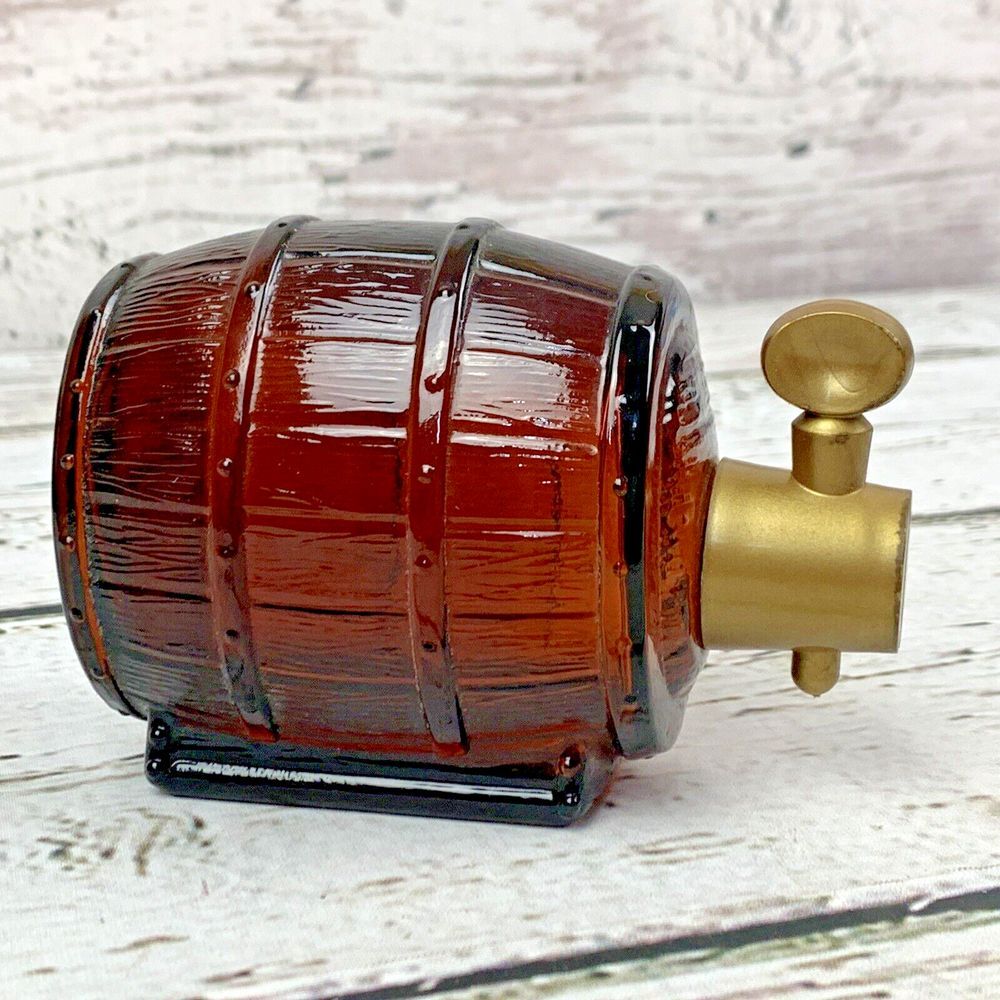 Vintage Avon Barrel After Shave EMPTY Decanter Empty Novelty Collectible Bottle